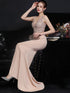 Sexy Elegant Luxury Wedding Evening Long Dresses for Women Rhinestone Prom Party Dresses Summer Dress